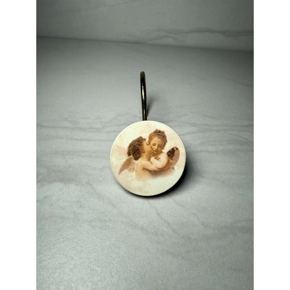 Cherub Angel‎ Shower Curtain Hooks - Set Of 12